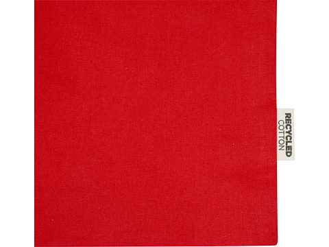 Odessa большая эко-сумка из переработанного хлопка, сертифицированного согласно GRS, плотностью 220 г/м² - Красный - рис 5.