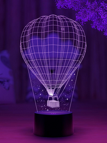 3D светильник Воздушный шар - рис 2.