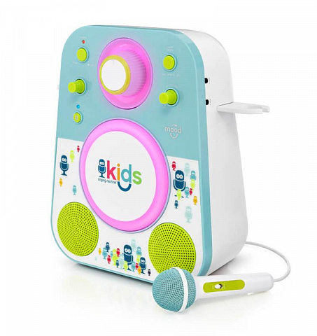 Детская караоке система Singing Machine Kids с микрофоном и цветной LED подсветкой - рис 4.