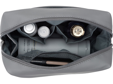 Косметичка из искусственной кожи Sofit, серый - рис 8.