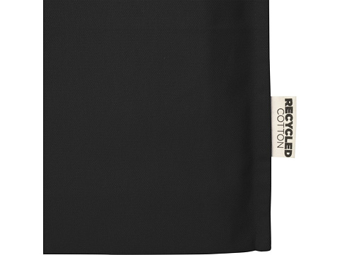 Florida эко-сумка с ластовицей плотностью 270 г/м² - сплошной черный - рис 4.