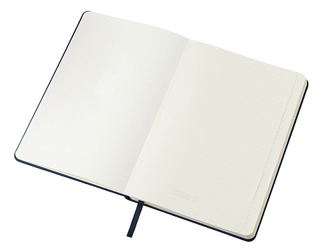 Бизнес-блокнот С3 софт-тач с магнитом, твердая обложка, 96 листов, темно-синий - рис 6.