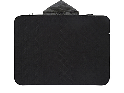 Пончо Cappy с капюшоном на липучке в мешке, черный - рис 8.