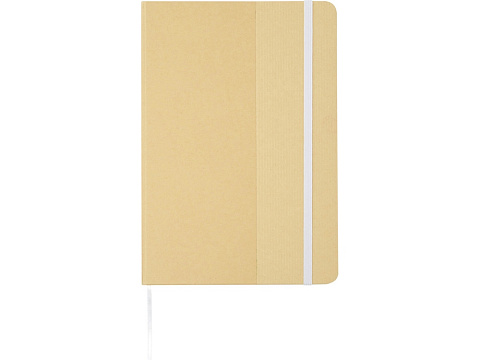 Nelida блокнот формата А5 в твердой обложке из переработанного картона - Белый - рис 2.