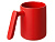 Кружка матовая с прямой ручкой Axio, 360 мл, красный - миниатюра