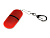 Флешка Goutte Soft-touch на 16 Гб, красный - миниатюра