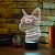 3D светильник Кошка - миниатюра - рис 2.