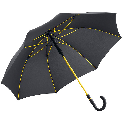 Зонт-трость с цветными спицами Color Style, желтый - рис 2.