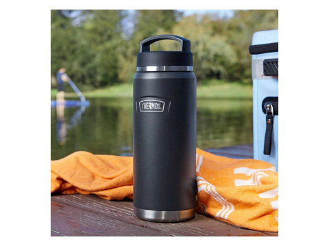 Термос из нерж. стали тм THERMOS IS-212 GT 1.2L, темно-серый - рис 9.