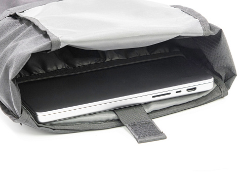 Легкий складывающийся рюкзак-мессенджер Venturer Eco, черный - рис 10.