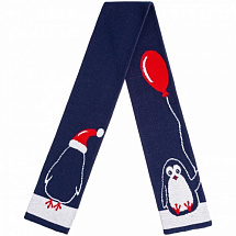 Новогодний шарф Веселые пингвины