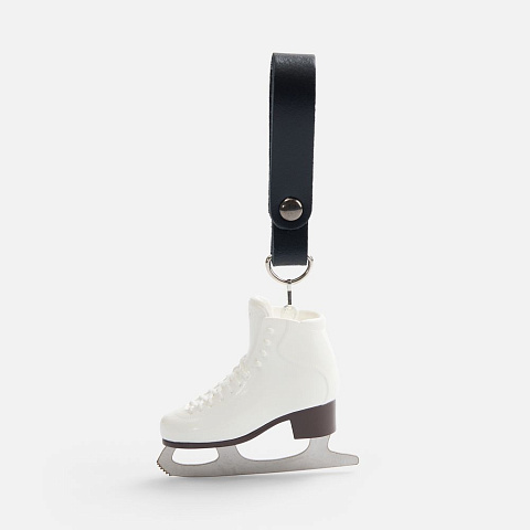 Брелок «Фигурный конек», белый - рис 3.