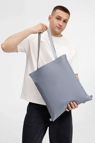 Шопер B3, серый с серыми ручками - рис 4.