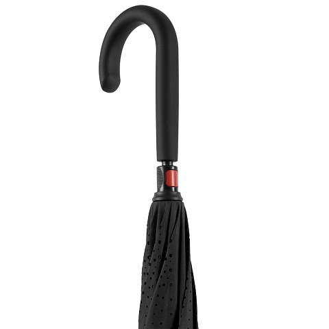 Зонт наоборот Style, трость, черный - рис 7.