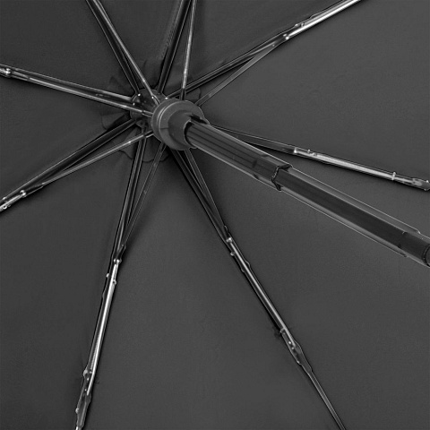 Зонт складной Carbonsteel Magic, черный - рис 5.