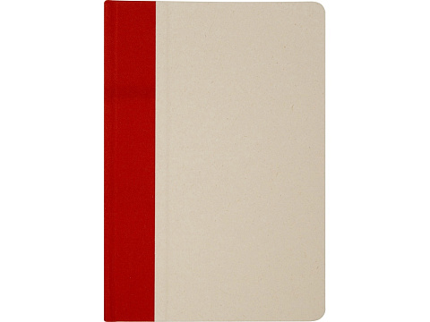 Liliana блокнот формата А5 в твердой обложке из пластика из сахарного тростника - красный кирпичный - рис 2.