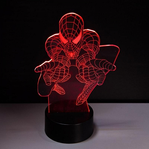 3D лампа Человек Паук - рис 4.