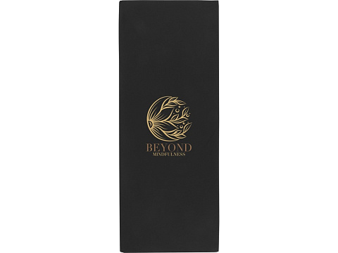 Althea спортивное полотенце 30х80 см - сплошной черный - рис 4.