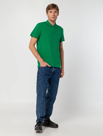 Рубашка поло мужская Summer 170, ярко-зеленая - рис 9.