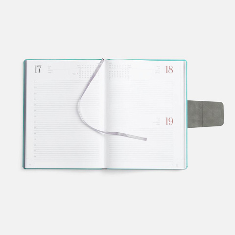 Ежедневник Grande Strap на заказ, датированный, бирюзовый - рис 10.