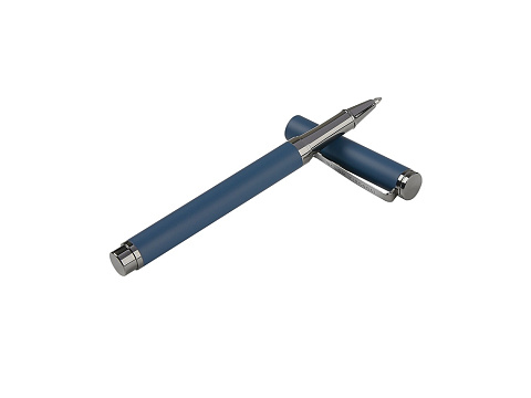 Ручка металлическая шариковая Venezia Pragmatico софт-тач, синий - рис 4.