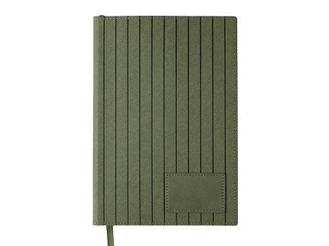 Блокнот А5 Bradbury, гибкая обложка, 80 листов 80 гр/м2 FSC бумага, оливковый - рис 2.