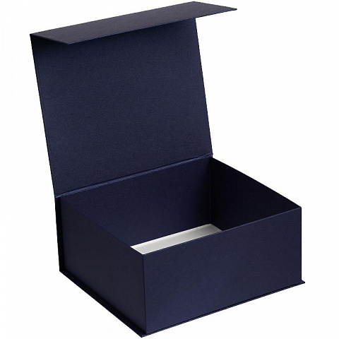 Новогодняя подарочная коробка Снежинка (синяя) - рис 3.