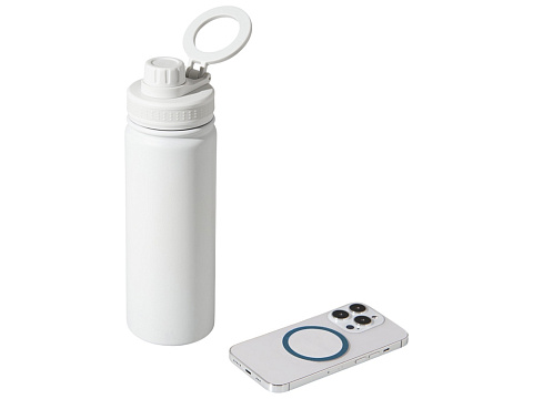 Вакуумная термобутылка с magsafe-держателем INSIDER, 600 мл, белый - рис 3.