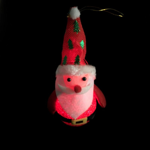 Светящаяся фигурка Деда Мороза (14 см) - рис 2.