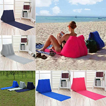 Складной лежак для пляжа (с подушкой)