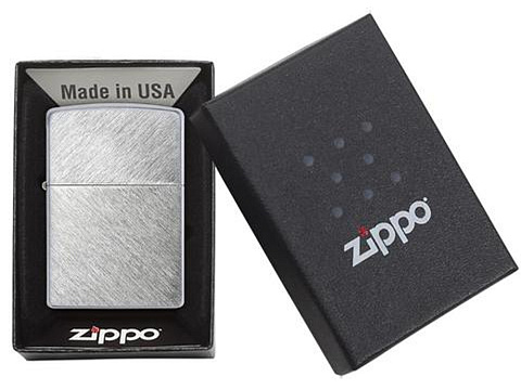 Зажигалка ZIPPO с покрытием Herringbone Sweep, латунь/сталь, серебристая, матовая, 38x13x57 мм - рис 5.