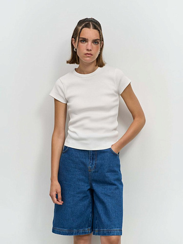 Футболка женская Sara, черная - рис 5.