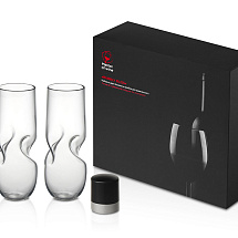 Набор из двух бокалов и пробки для шампанского Bubbly Bliss