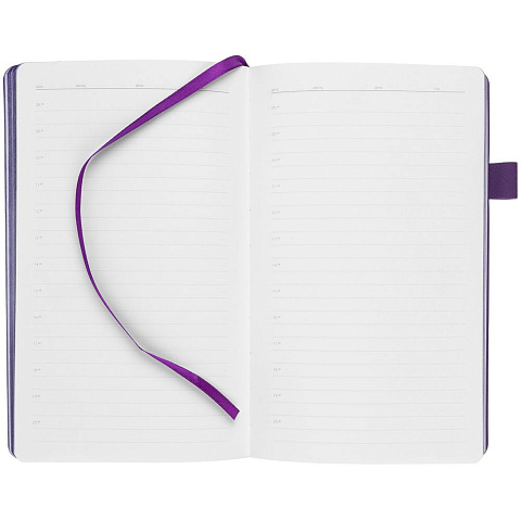 Ежедневник White Shall, недатированный, белый с фиолетовым - рис 6.