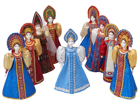 Подарочный набор: кукла фарфоровая, чай Малина с мятой, красный - рис 6.