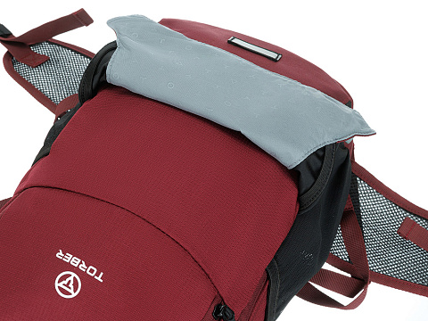 Туристический рюкзак TORBER КЕМПИНГ, бордовый, полиэстер, 26 х 48 х 12 см - рис 9.