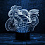 3D светильник Мотоцикл - миниатюра