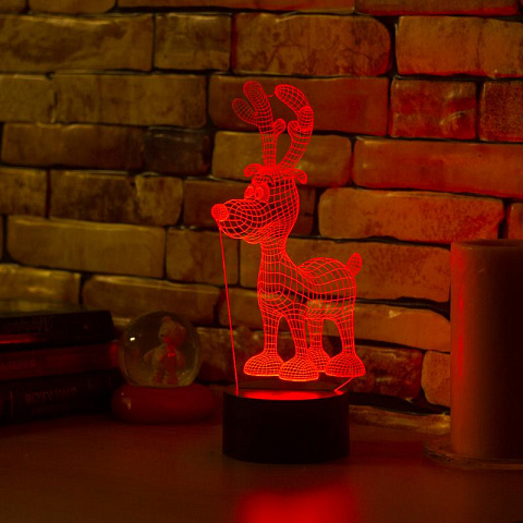 3D лампа Оленёнок - рис 3.