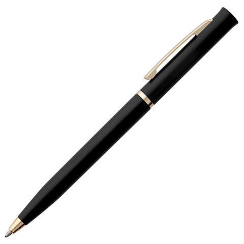 Ручка шариковая Euro Gold, черная - рис 3.
