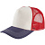 Бейсболка Blink, молочная с красным - миниатюра - рис 2.