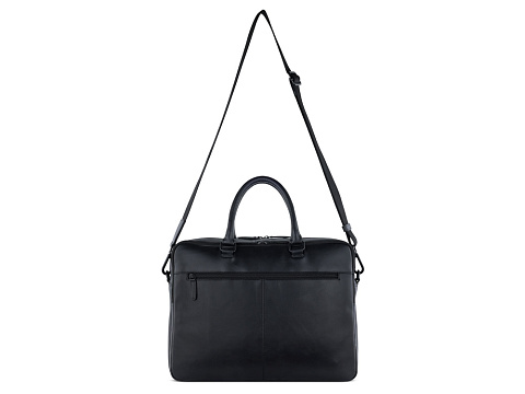 Портфель мужской BUGATTI КЛАРК | CLARK, чёрный, воловья кожа/полиэстер, 40х9,5х29 см, 10 л - рис 4.