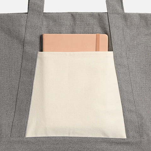 Шопер Shophop, серый с неокрашенным - рис 5.