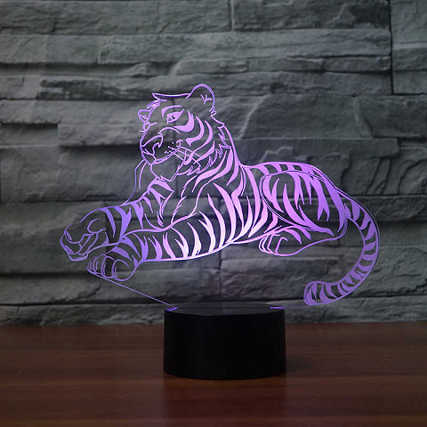 3D светильник Тигр - рис 5.