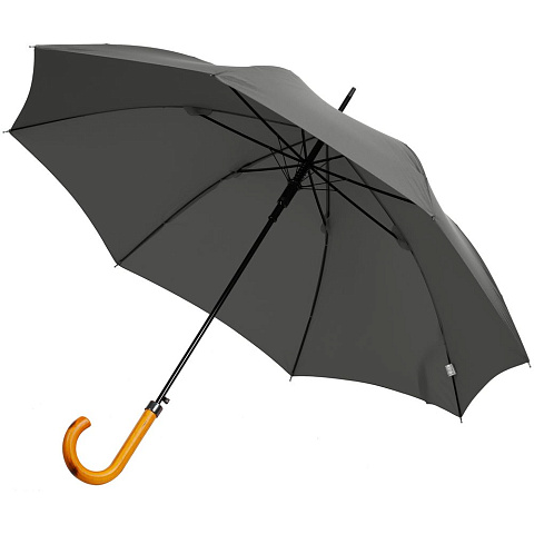 Зонт-трость LockWood, серый - рис 2.