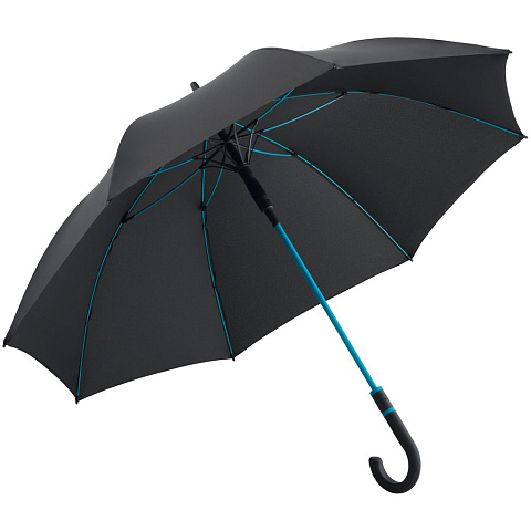 Зонт-трость с цветными спицами Color Style, бирюзовый - рис 2.