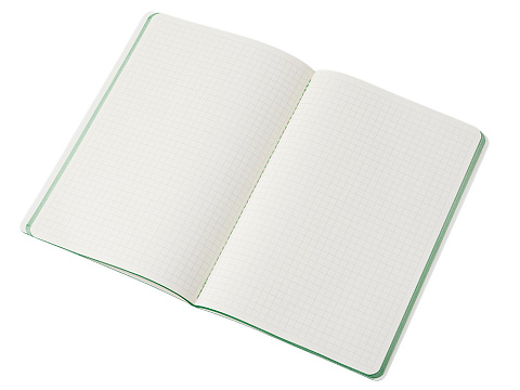 Блокнот Audrey А5 на сшивке в гибкой обложке софт-тач, зеленый - рис 3.