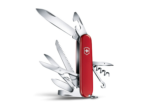 Нож перочинный VICTORINOX Huntsman, 91 мм, 15 функций, красный - рис 3.