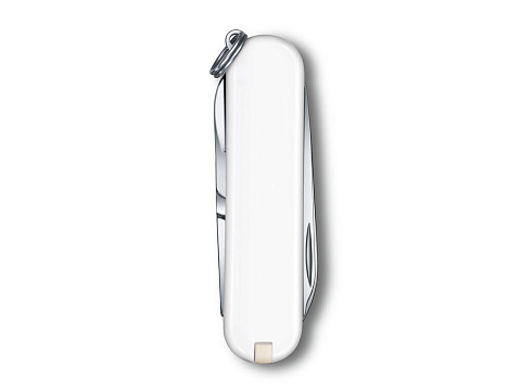 Нож-брелок VICTORINOX Classic SD Colors "Falling Snow", 58 мм, 7 функций, белый - рис 3.