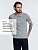 Рубашка поло мужская Adam, серый меланж - миниатюра - рис 5.