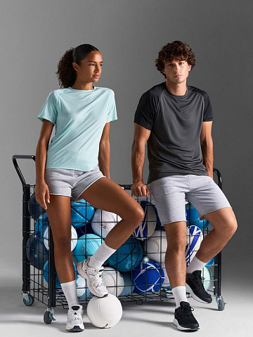 Футболка спортивная унисекс Vortex, темно-синяя - рис 9.